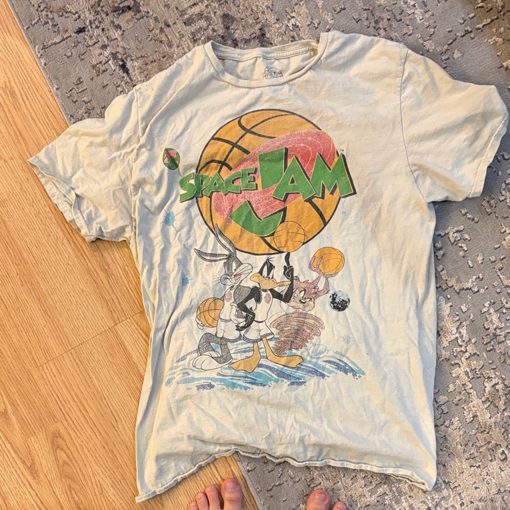 Space Jam Men's Short Sleeve Tee - Cream